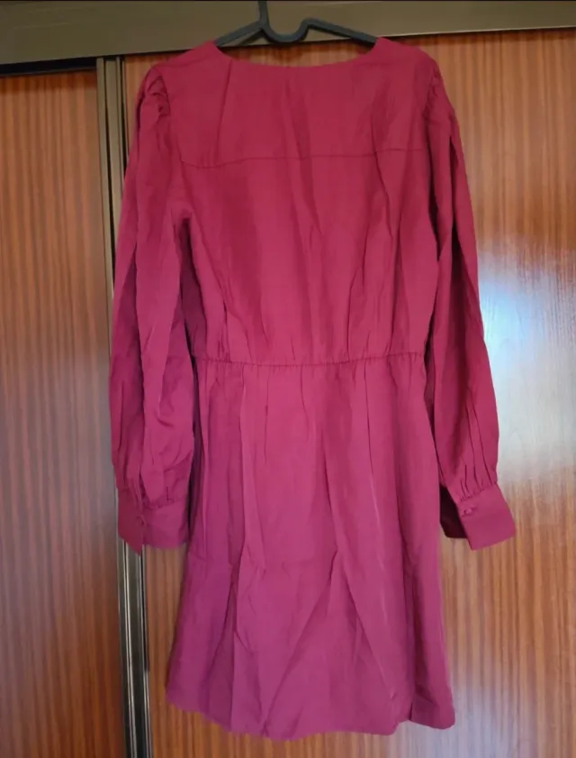 Vestido Mango rojo manga larga