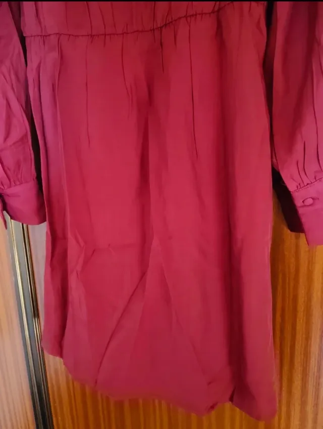 Vestido Mango rojo manga larga