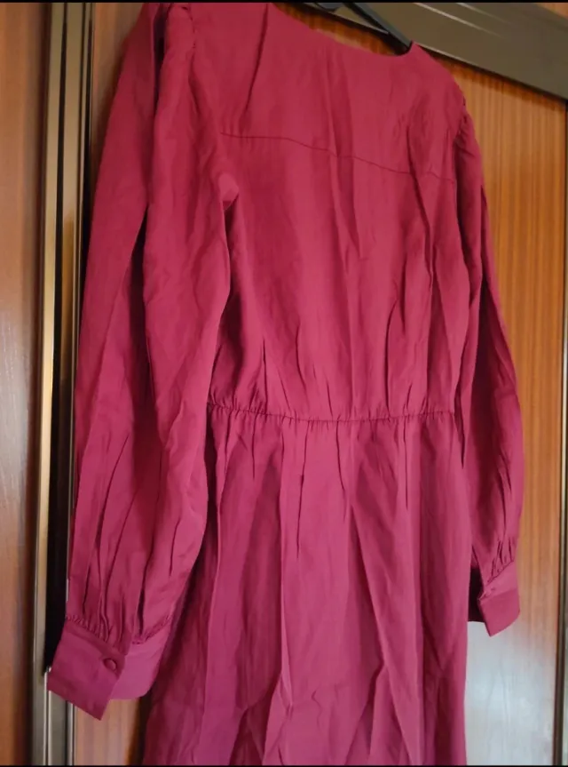 Vestido Mango rojo manga larga