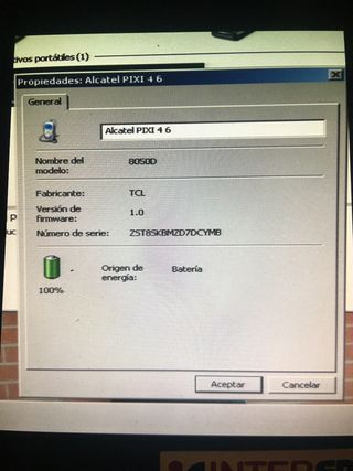 Telefono Alcatel Pixi 4 6 Nero