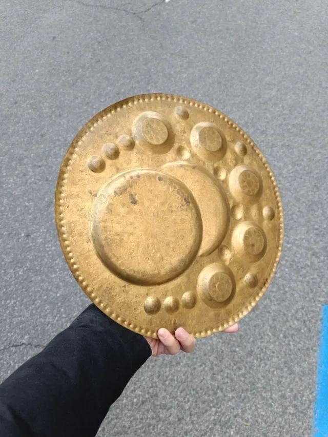 Bandeja Bronce Marroquí Decorada