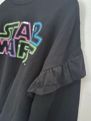 Sudadera Zara Star Wars Negra Niña