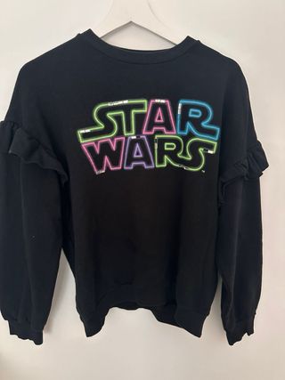 Sudadera Zara Star Wars Negra Niña