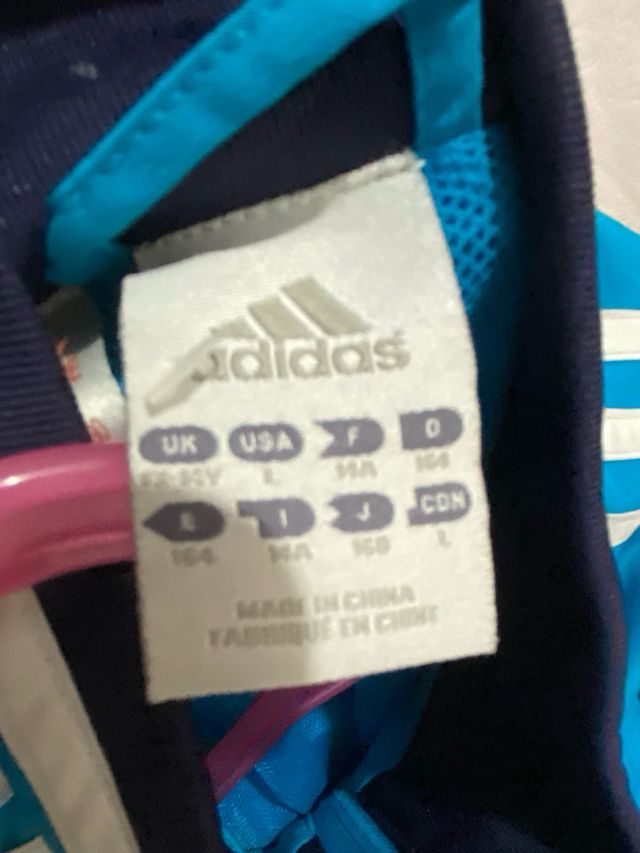Chándal Adidas Azul y Turquesa talla 13-14años