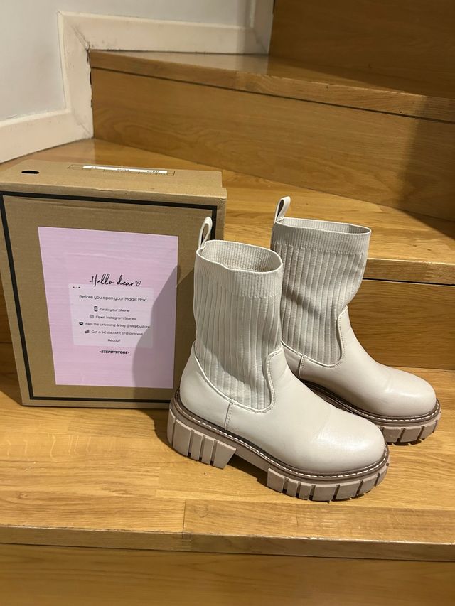 Botines beige Stepbystore Talla 37