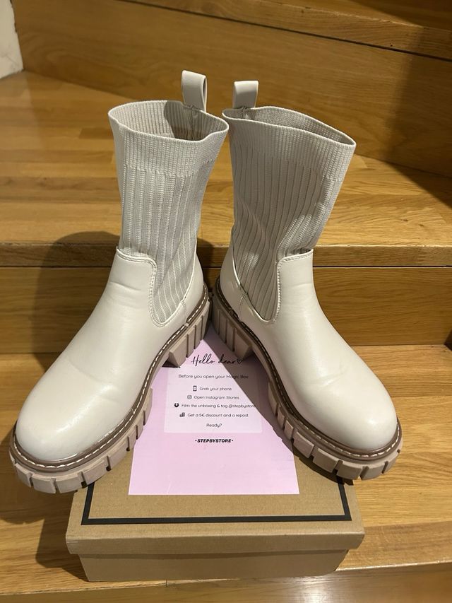 Botines beige Stepbystore Talla 37