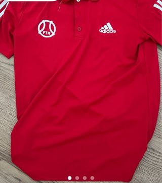 Chaqueta Adidas Roja y Blanca y camiseta roja FTM