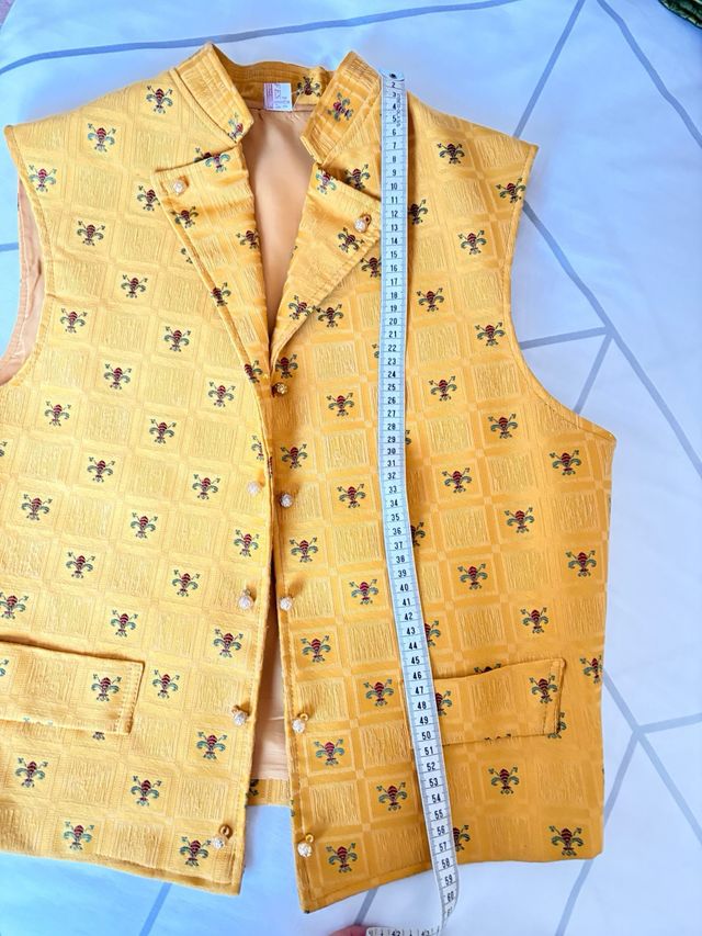 Chaleco Fallero Adulto Dorado