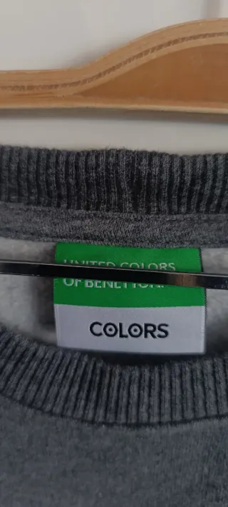 Sudadera Benetton gris hombre