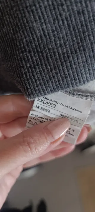 Sudadera Benetton gris hombre