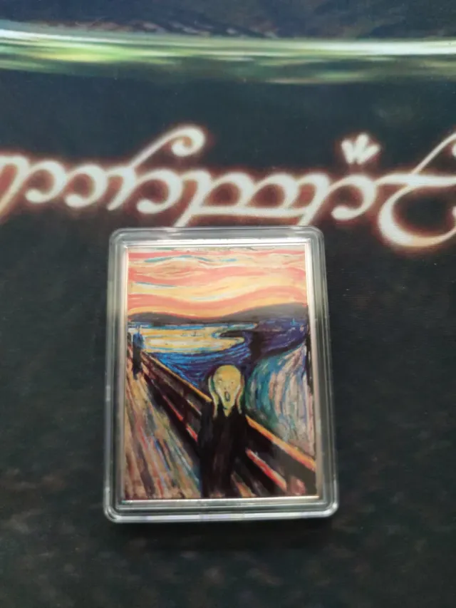 Moneda cuadrada 1$ 2014 Islas Salomón El Grito