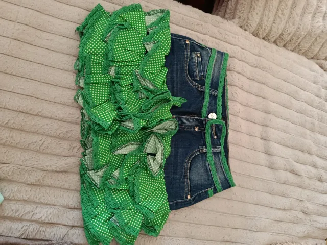 Top blanco La Kaba Flamenca volantes