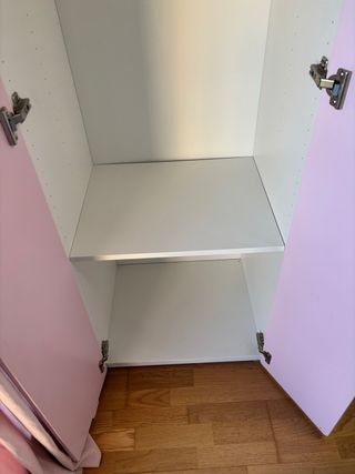 Armario y Estantería Librería Rosa y Blanca