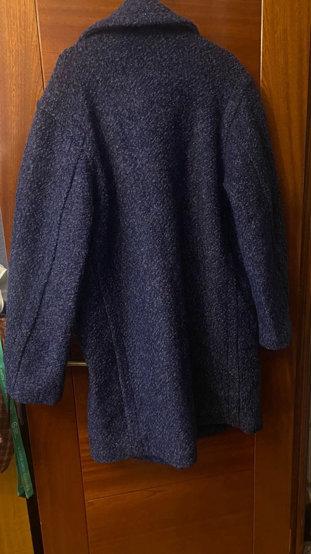 Abrigo Desigual azul y gris