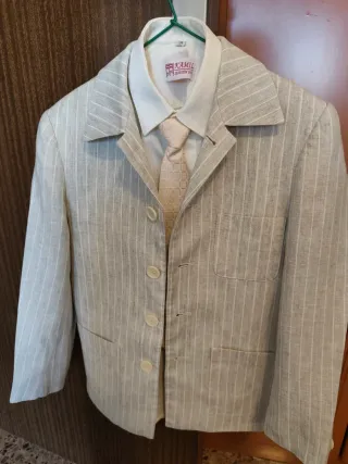 Traje completo niño Kamil beige