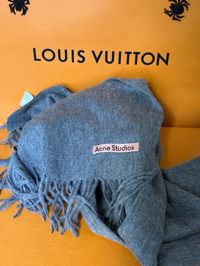 Bufanda Acne Studios Cachemira Gris