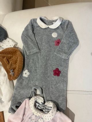 Set 5 tutine ciniglia 0-3 mesi bambina