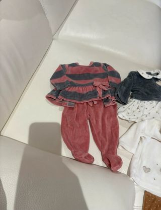 Set 5 tutine ciniglia 0-3 mesi bambina