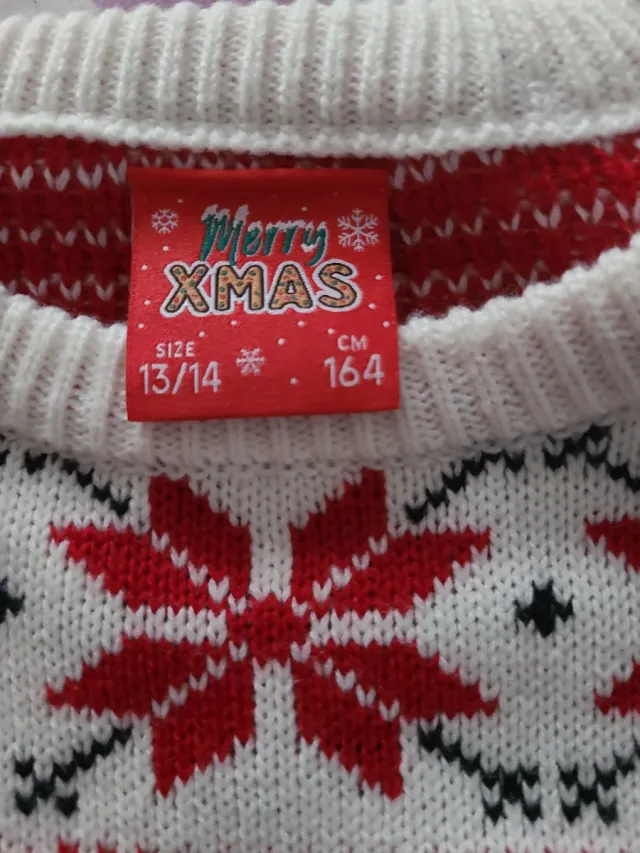 Jersey Navidad Pingüinos y Copos de Nieve