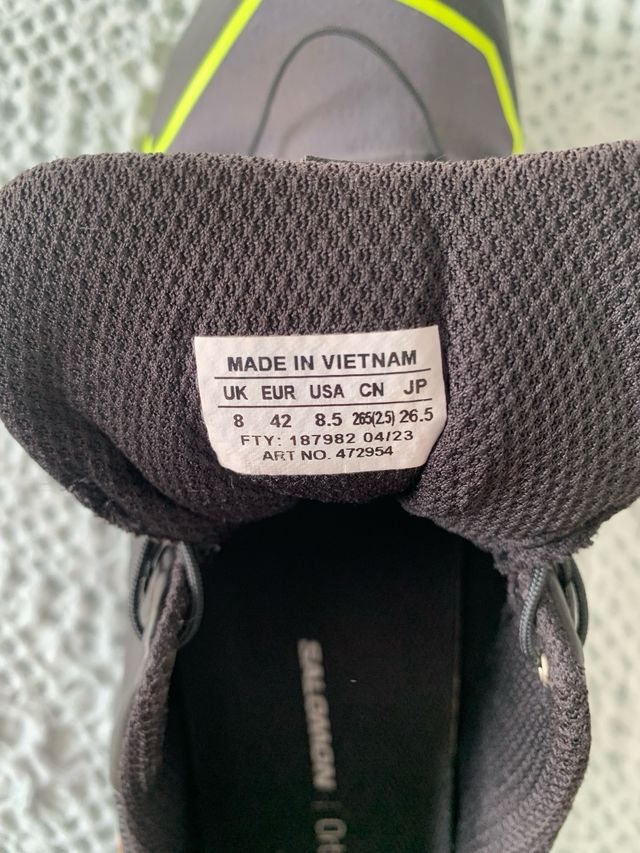 Zapatillas Salomon Thundercross Negro Naranja