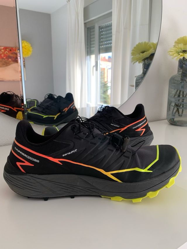 Zapatillas Salomon Thundercross Negro Naranja