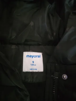 Abrigo Mayoral niña negro