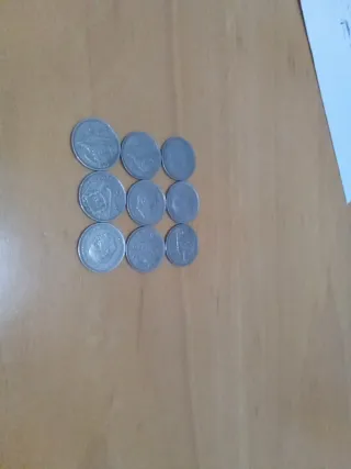Lote de 9 monedas