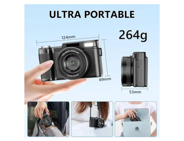 Cámara Digital 5K 64MP Zoom 18X