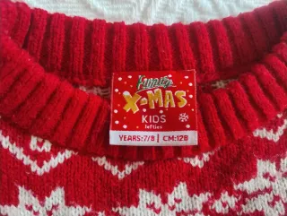 3 Jerseys Navideños Rojos y Blancos