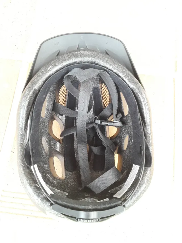 Casco Bicicleta Rockrider Negro/Amarillo