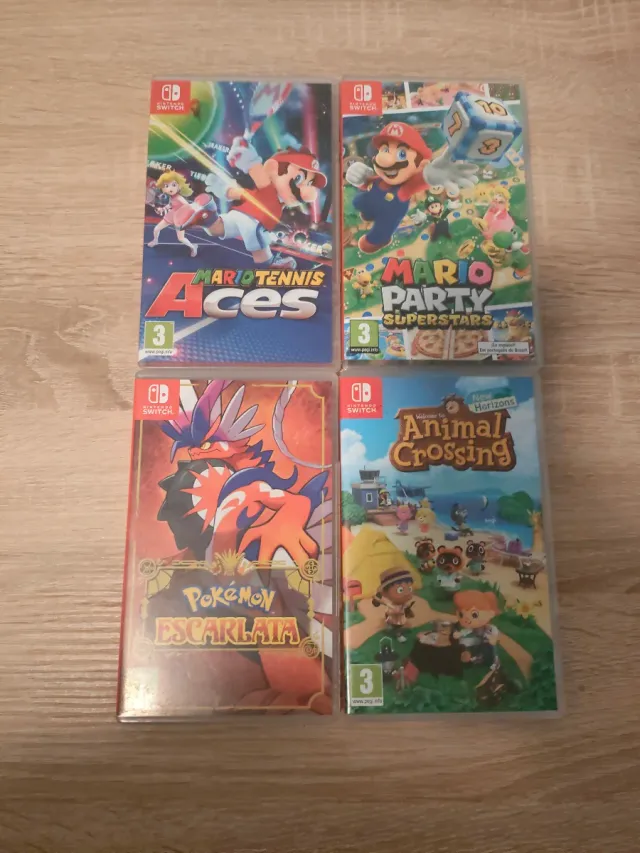 Cajas vacías Nintendo Switch (4 unidades)