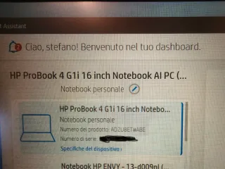 HP Probook G1i Ultra 7 16 pollici 32Gb / 1Tb