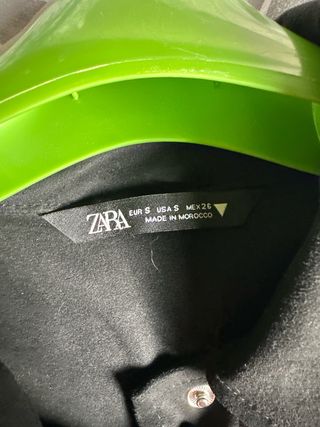 Chaqueta Zara ante negra