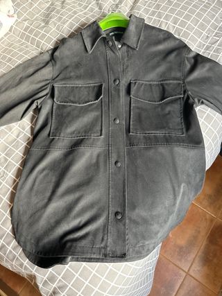 Chaqueta Zara ante negra