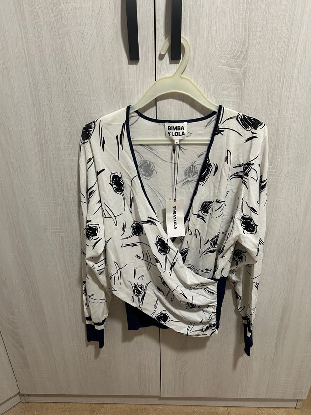 Blusa Bimba y Lola Estampada Talla M