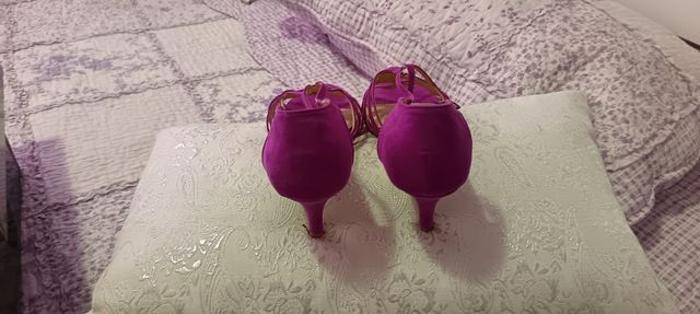 Tacones Morados/Fucsia Marca Rossy