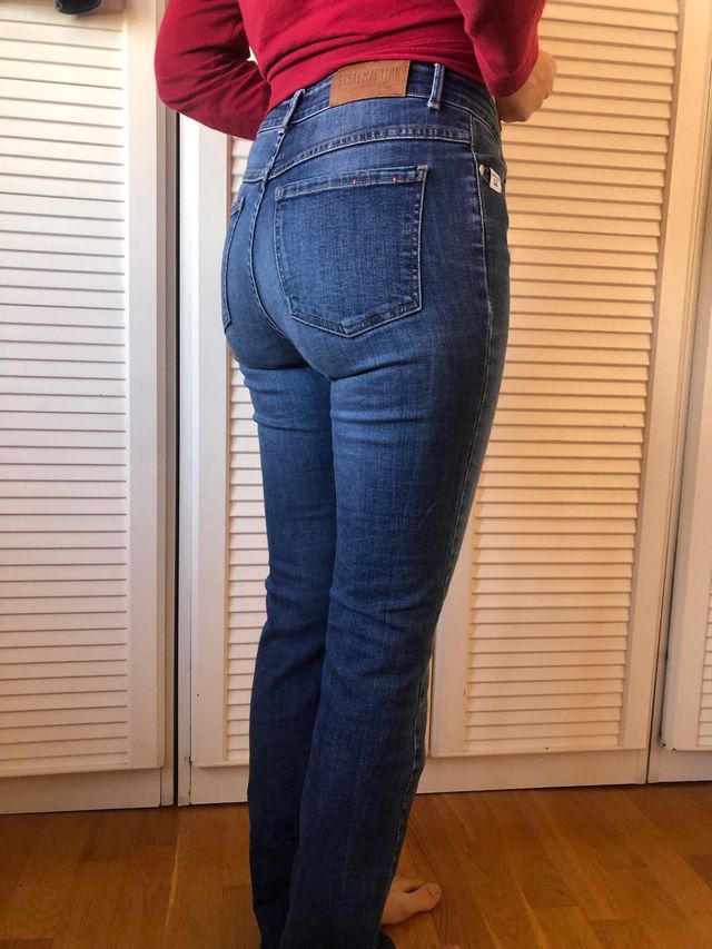 Pantalones vaqueros Hollister azul talla 36  chica