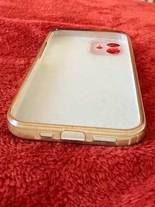 Cover iPhone 12/12 Pro Glitter Oro