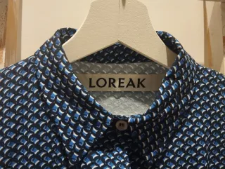 Vestido midi azul Loreak Mendian