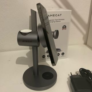 Stazione Ricarica Wireless Amegat Qi 3-in-1
