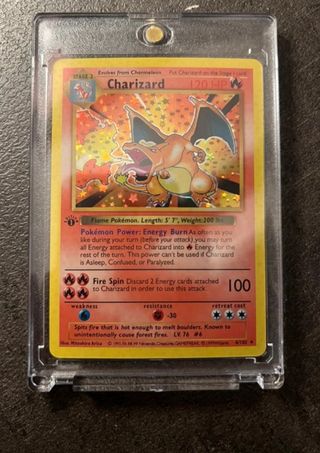 Charizard 4/102 Base Set Holo Carta Pokémon