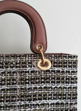 Bolso tweed tamaño grande embalaje original