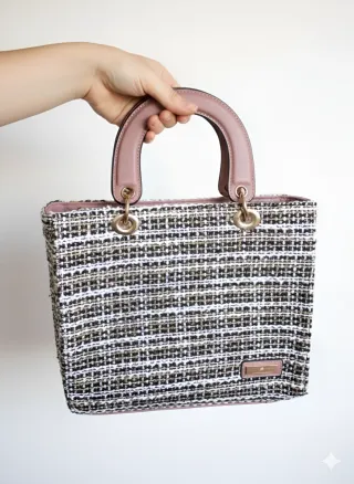 Bolso tweed tamaño grande embalaje original