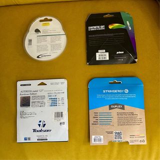 4 corde tennis: Prince,Toalson,Isospeed,Stringergy