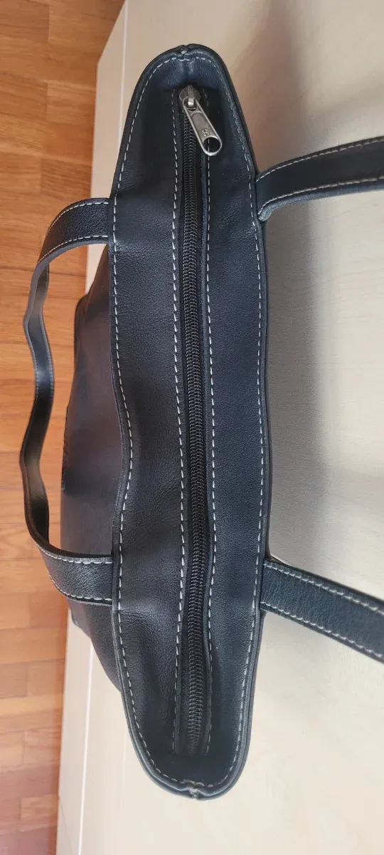 Bolso de piel Mutton negro/azul