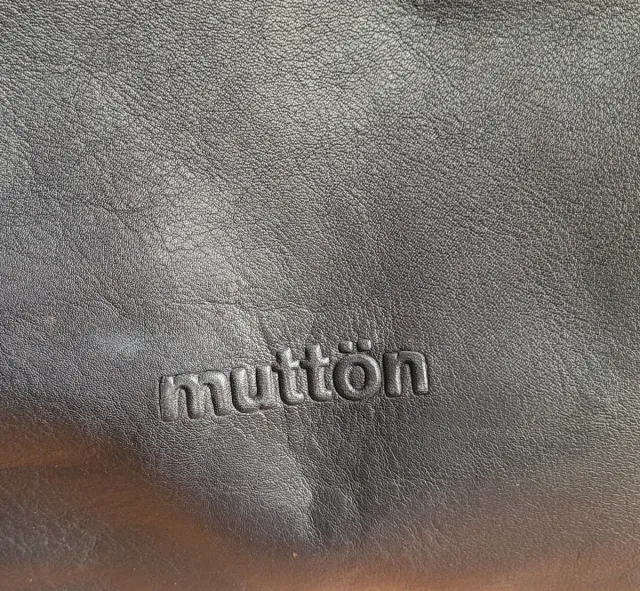 Bolso de piel Mutton negro/azul