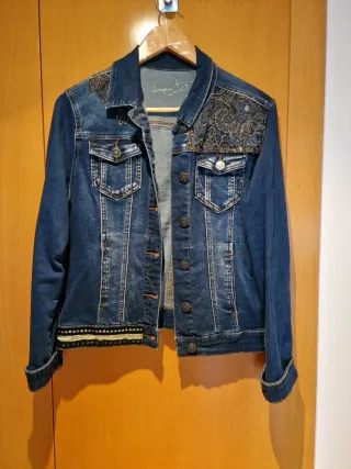 Cazadora Vaquera Desigual Azul Talla M
