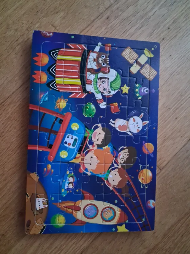 Lote 6 Puzles Infantiles Madera 30 piezas