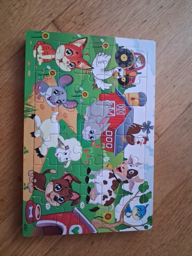 Lote 6 Puzles Infantiles Madera 30 piezas