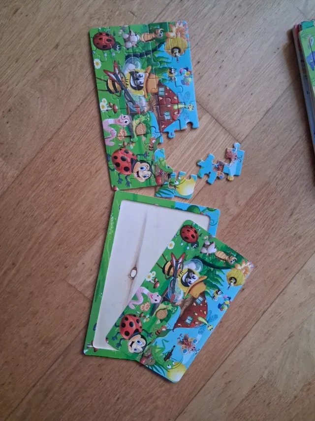 Lote 6 Puzles Infantiles Madera 30 piezas